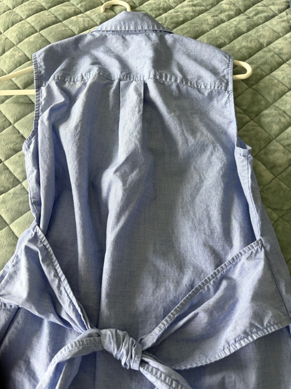 J. Crew Light Blue Button-Front Shirt dress